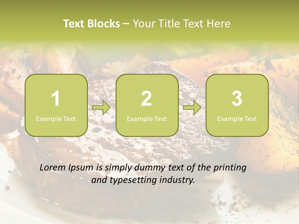 Barbecue Roast Dinner PowerPoint Template