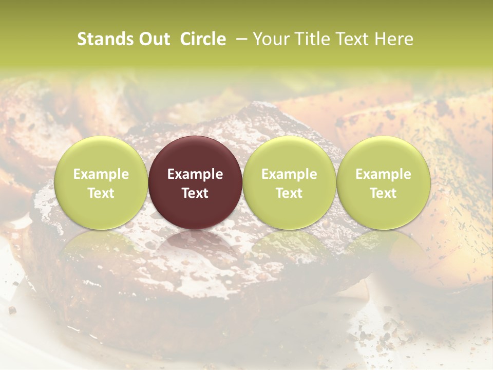 Barbecue Roast Dinner PowerPoint Template