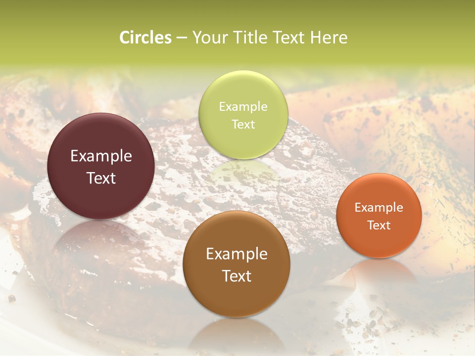 Barbecue Roast Dinner PowerPoint Template