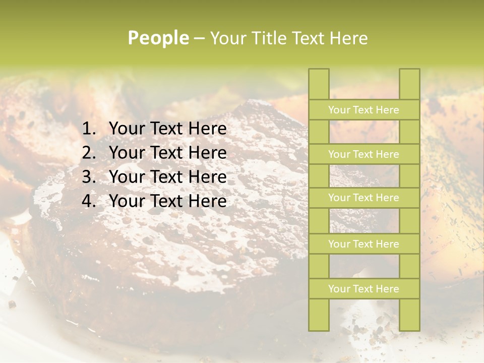 Barbecue Roast Dinner PowerPoint Template