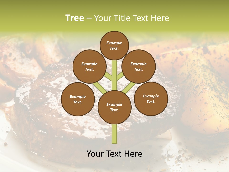 Barbecue Roast Dinner PowerPoint Template