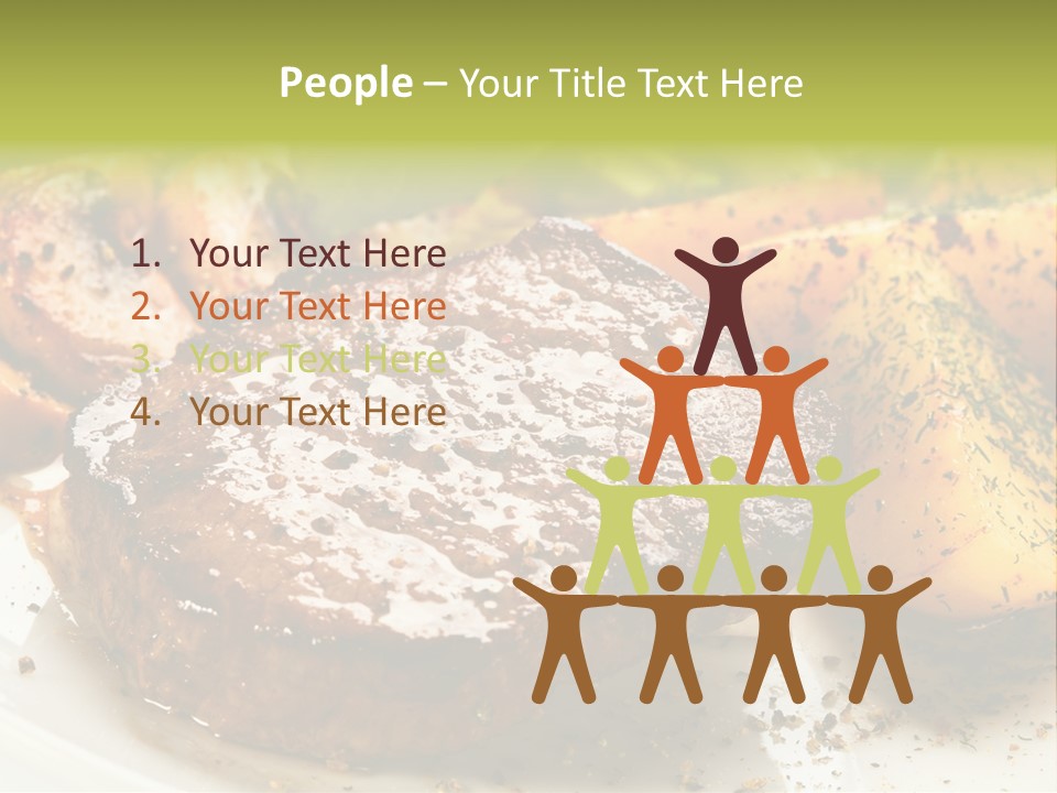 Barbecue Roast Dinner PowerPoint Template