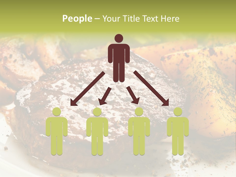 Barbecue Roast Dinner PowerPoint Template