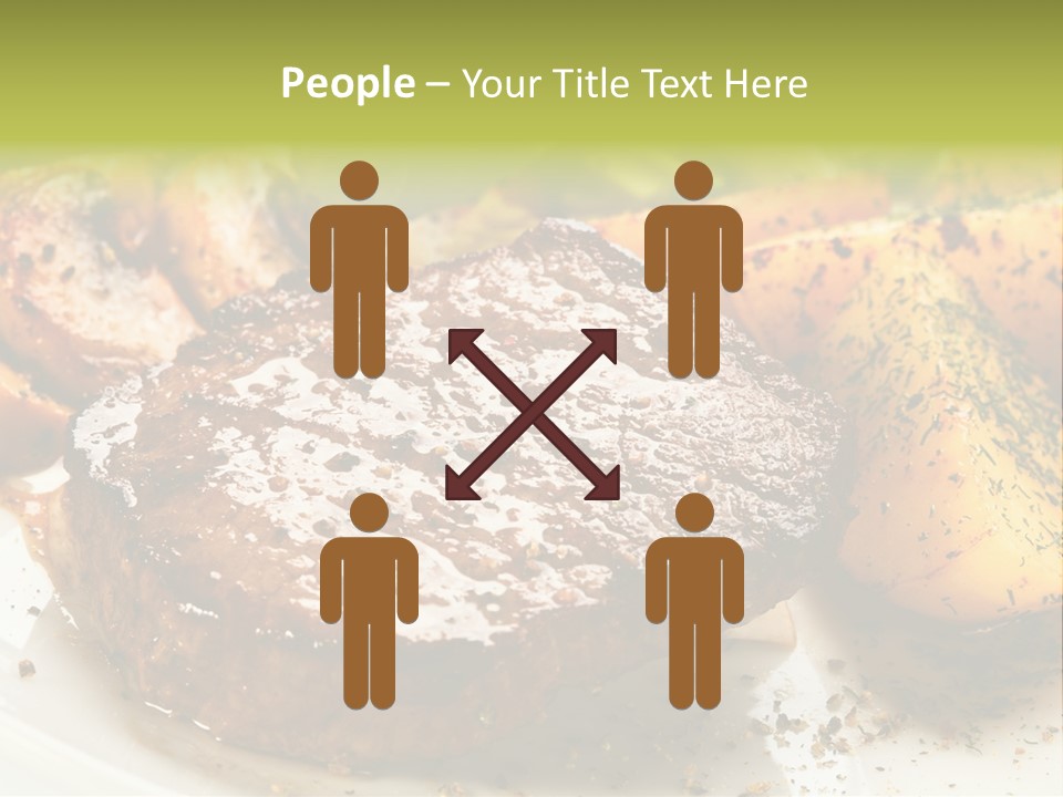 Barbecue Roast Dinner PowerPoint Template