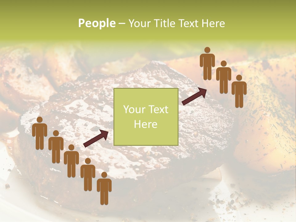 Barbecue Roast Dinner PowerPoint Template