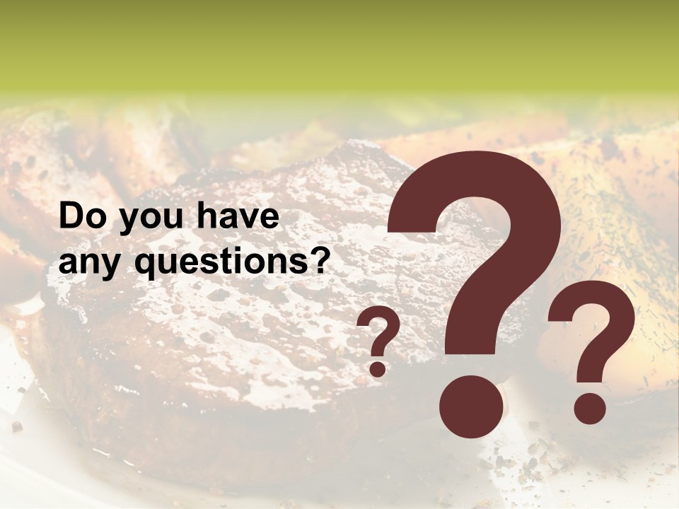 Barbecue Roast Dinner PowerPoint Template