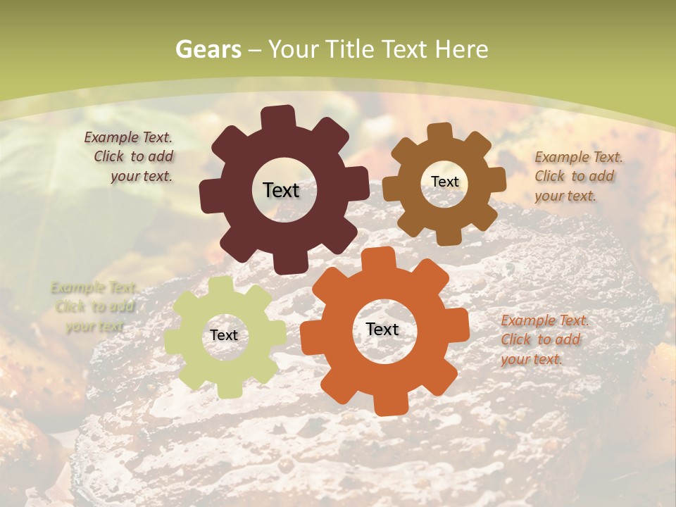 Meal Chop Grill PowerPoint Template