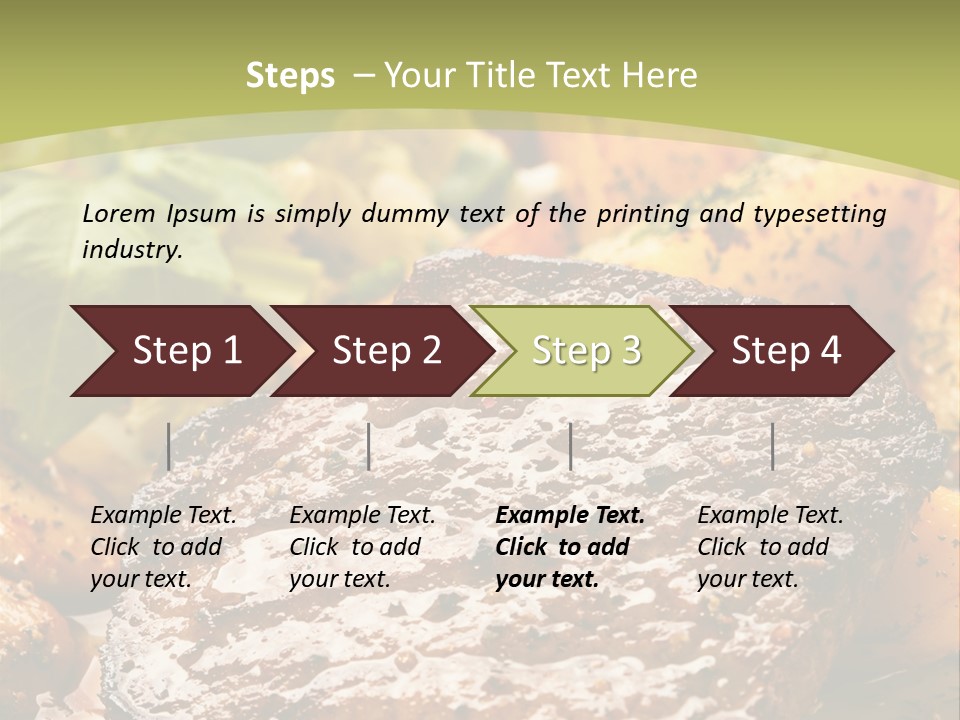 Meal Chop Grill PowerPoint Template