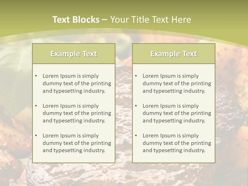 Meal Chop Grill PowerPoint Template