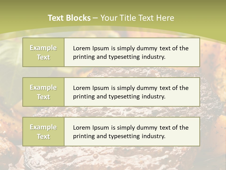 Meal Chop Grill PowerPoint Template