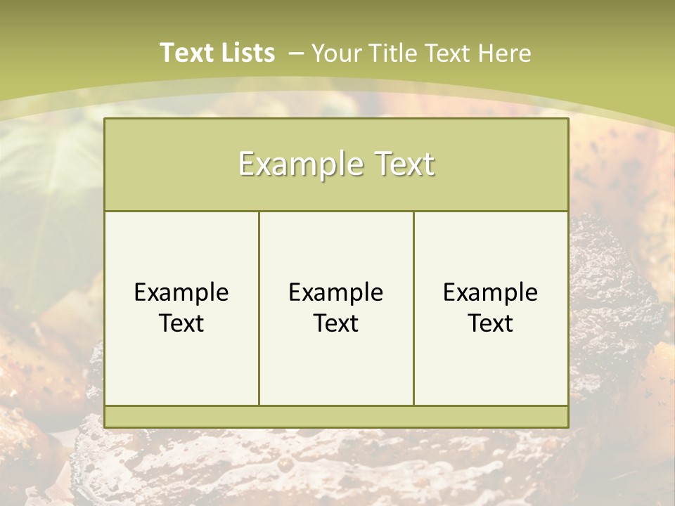 Meal Chop Grill PowerPoint Template