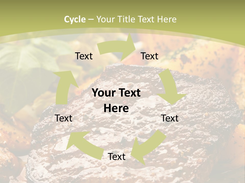 Meal Chop Grill PowerPoint Template