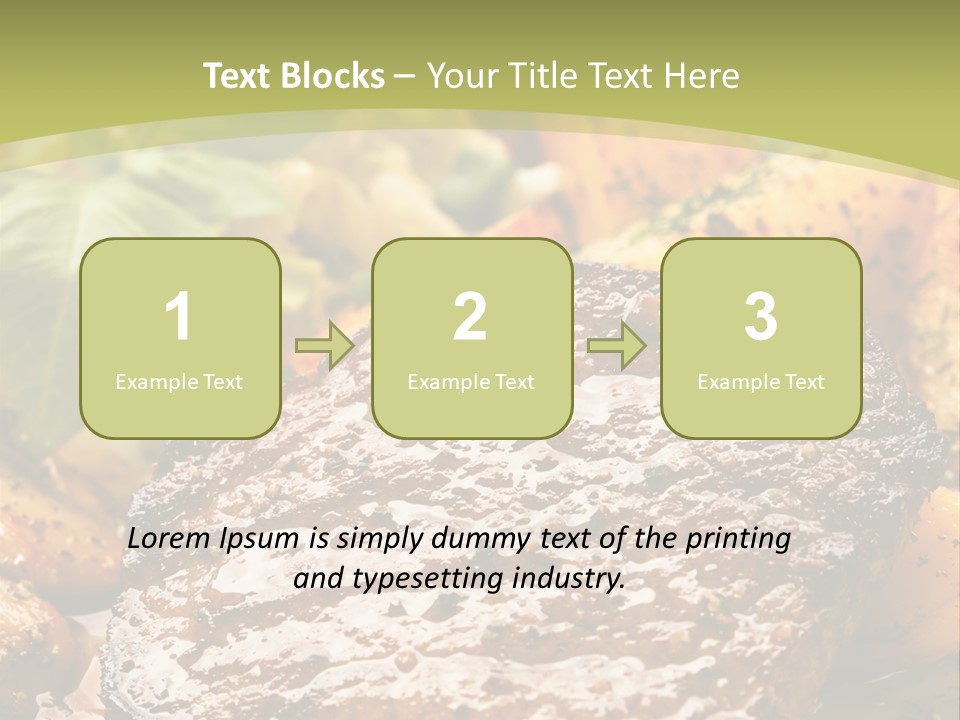 Meal Chop Grill PowerPoint Template