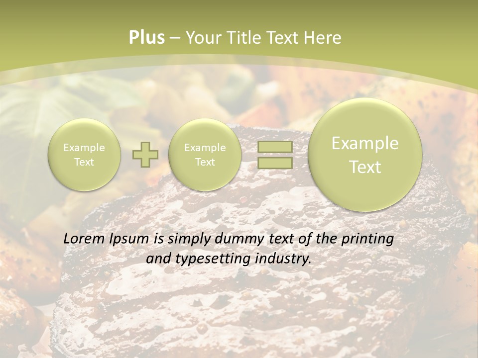 Meal Chop Grill PowerPoint Template