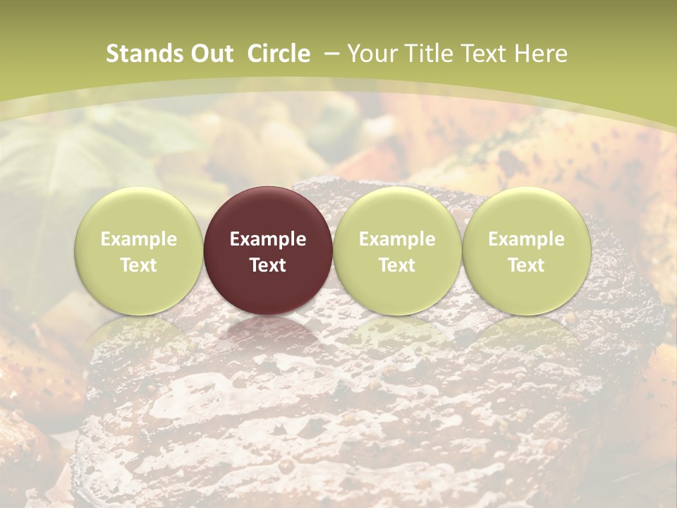 Meal Chop Grill PowerPoint Template