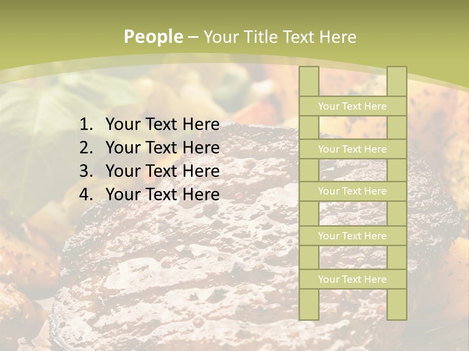 Meal Chop Grill PowerPoint Template