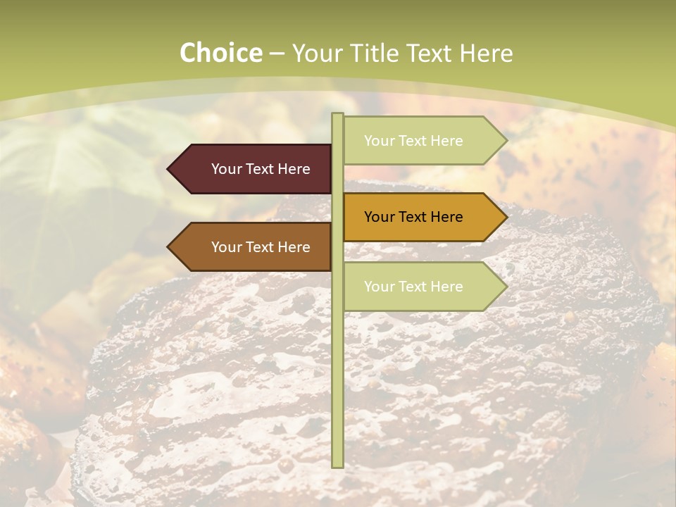 Meal Chop Grill PowerPoint Template