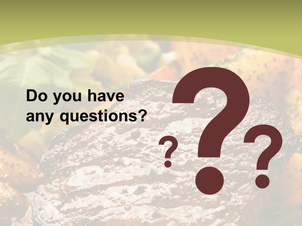 Meal Chop Grill PowerPoint Template