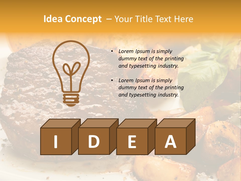 Fast Potatoes Chips PowerPoint Template