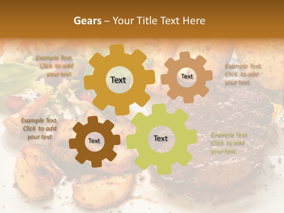 Chop Cucumber Dinner PowerPoint Template