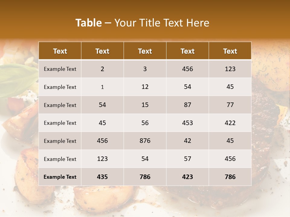 Chop Cucumber Dinner PowerPoint Template