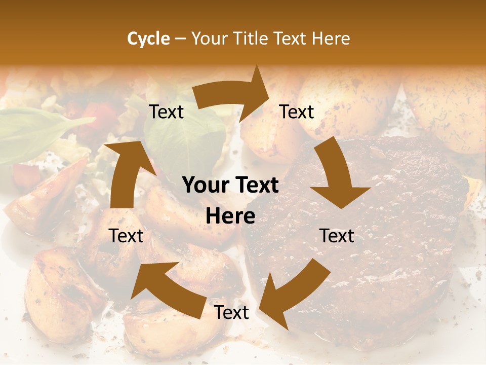 Chop Cucumber Dinner PowerPoint Template