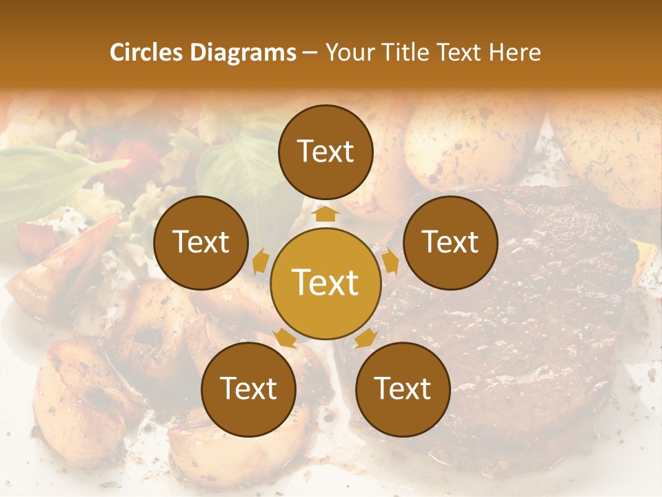 Chop Cucumber Dinner PowerPoint Template