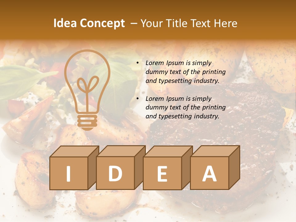 Chop Cucumber Dinner PowerPoint Template