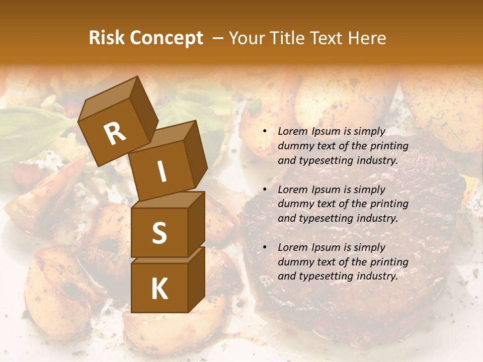 Chop Cucumber Dinner PowerPoint Template