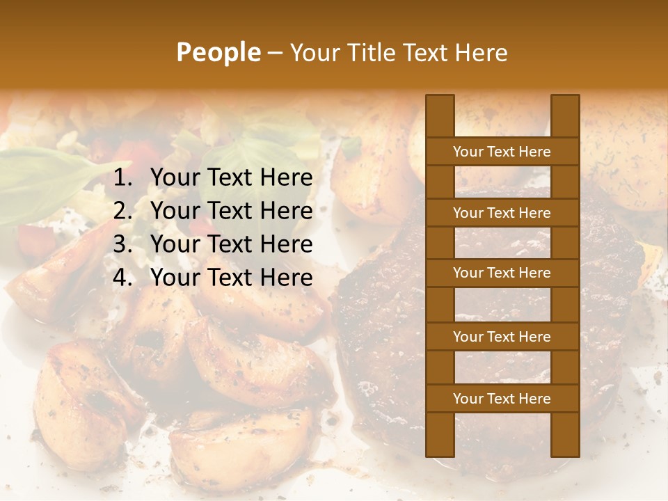 Chop Cucumber Dinner PowerPoint Template