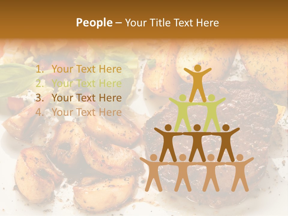 Chop Cucumber Dinner PowerPoint Template