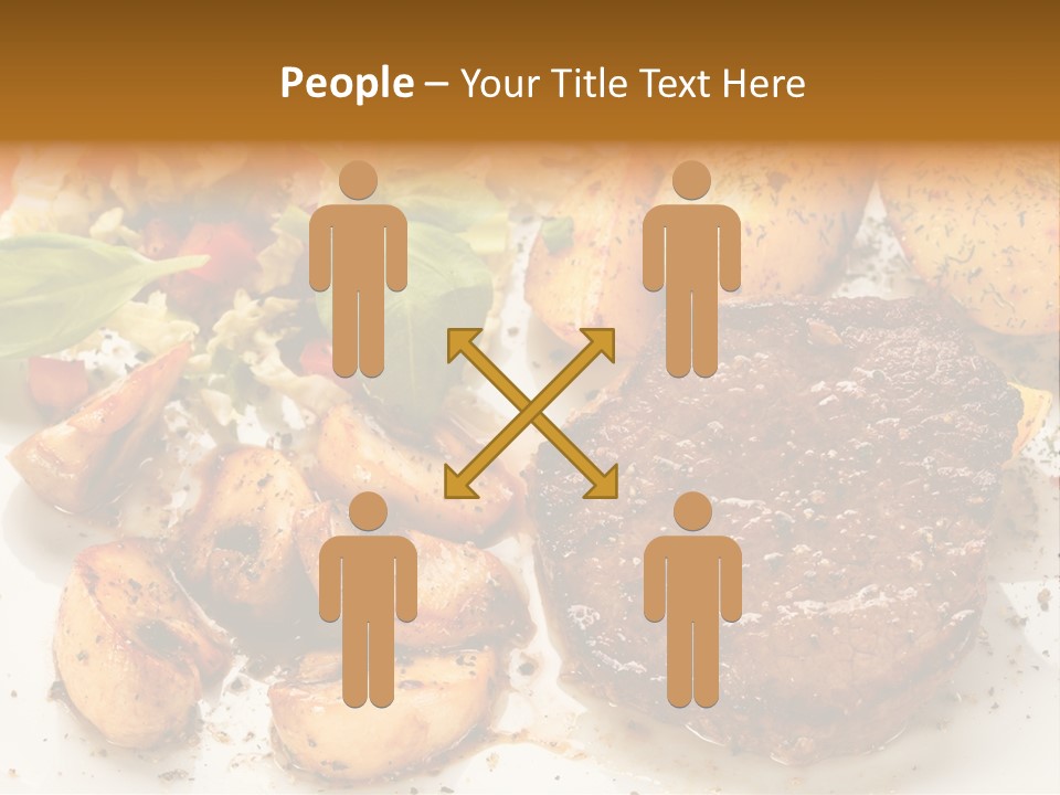 Chop Cucumber Dinner PowerPoint Template