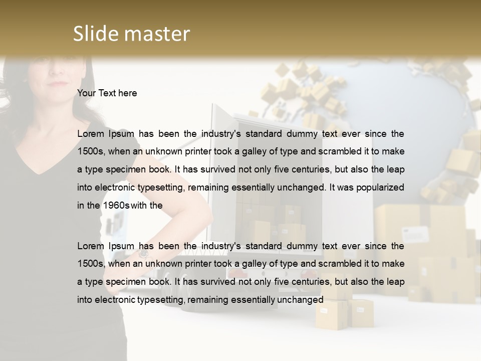 Communication Moving Sign PowerPoint Template