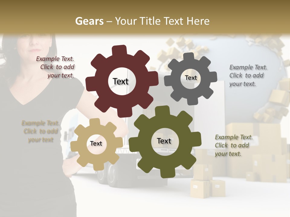 Communication Moving Sign PowerPoint Template