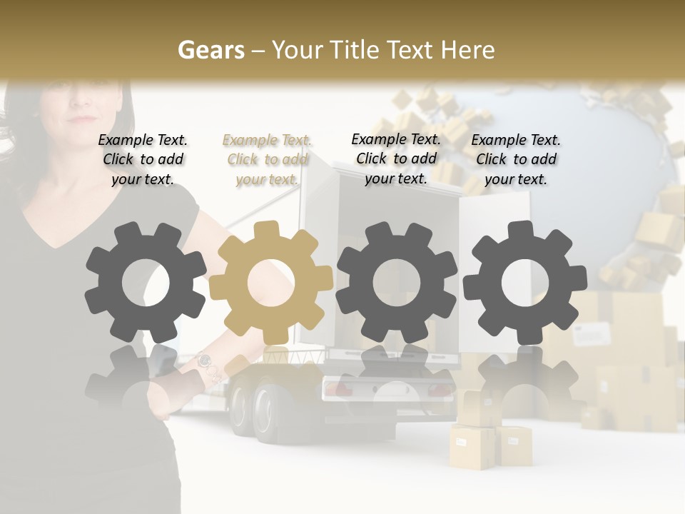 Communication Moving Sign PowerPoint Template