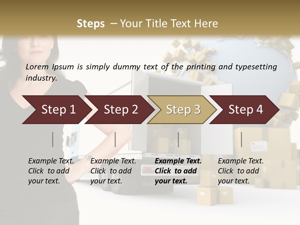 Communication Moving Sign PowerPoint Template