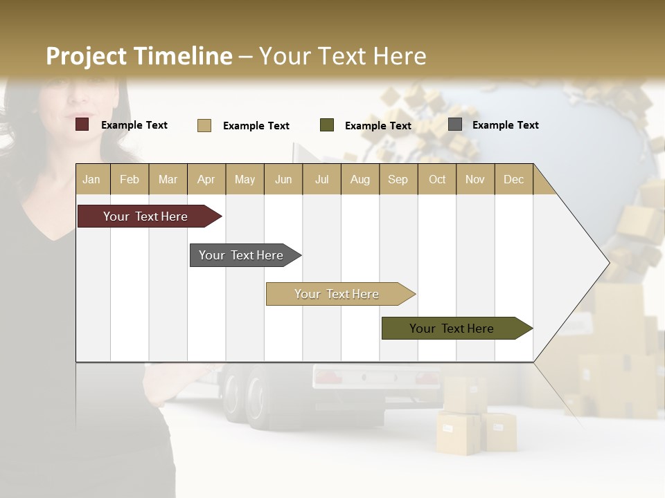 Communication Moving Sign PowerPoint Template
