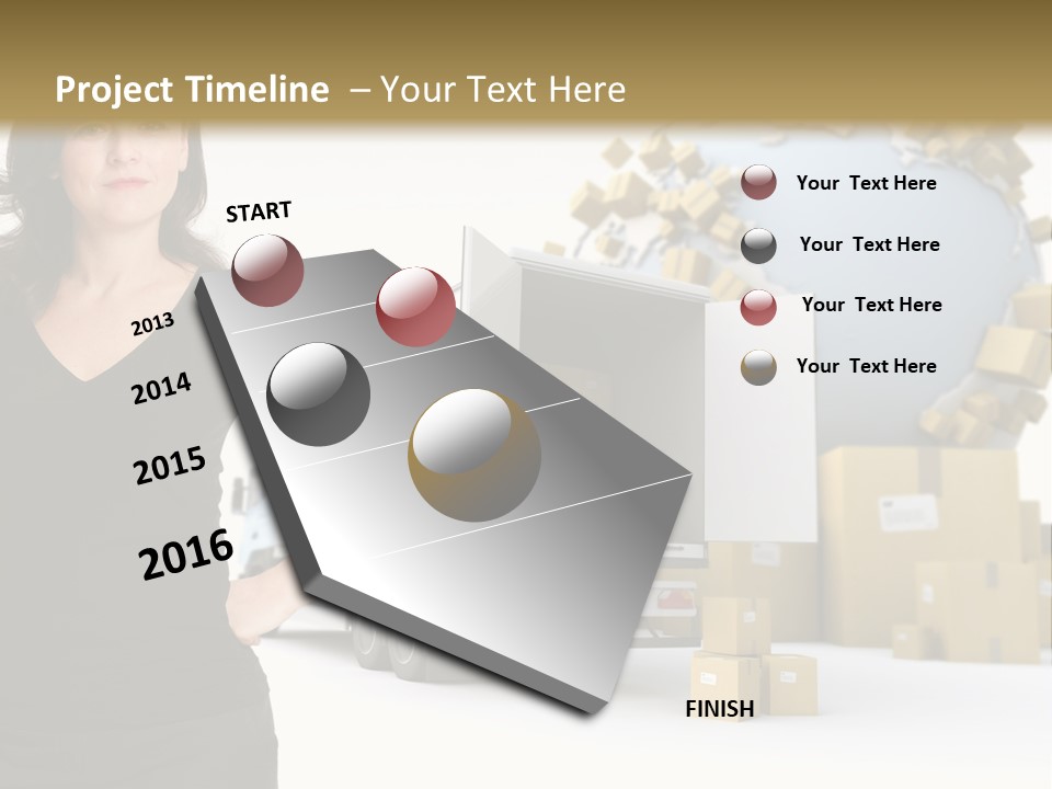 Communication Moving Sign PowerPoint Template