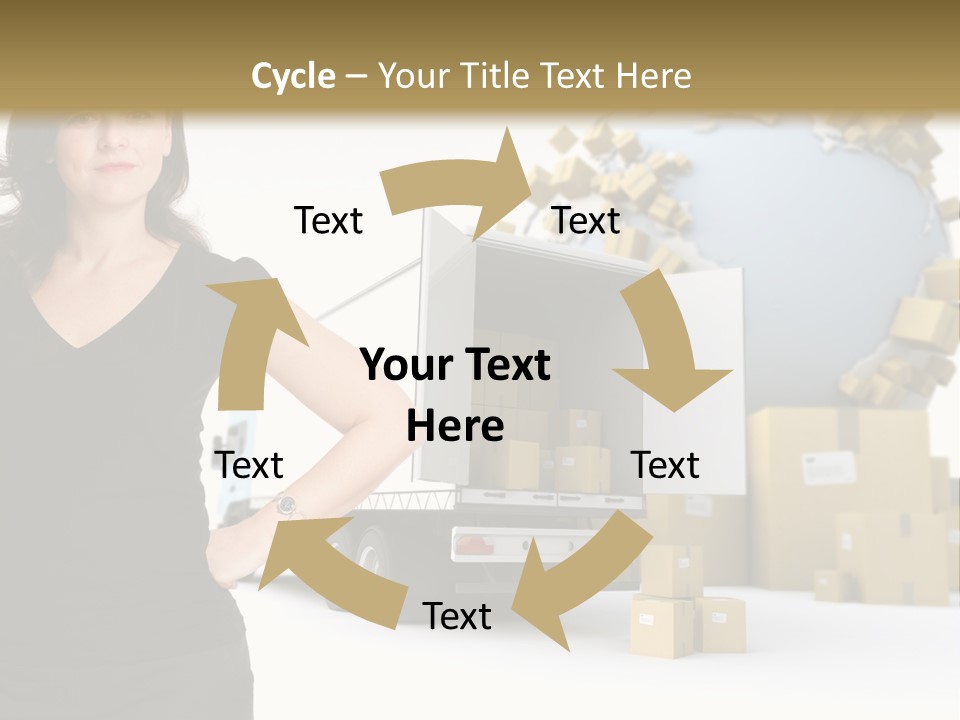 Communication Moving Sign PowerPoint Template