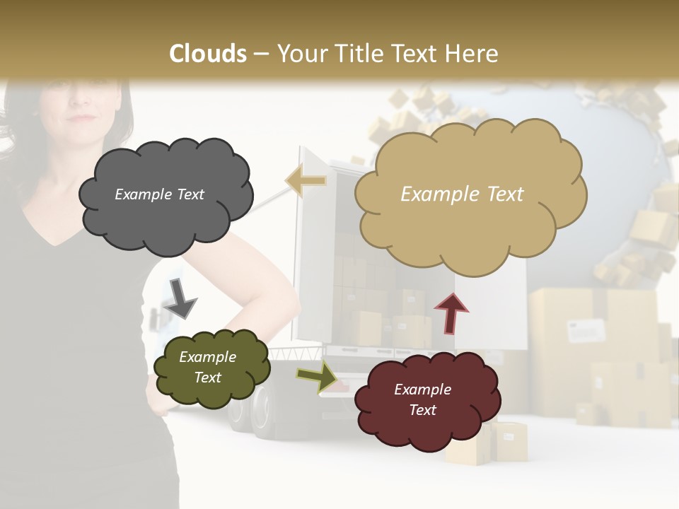 Communication Moving Sign PowerPoint Template