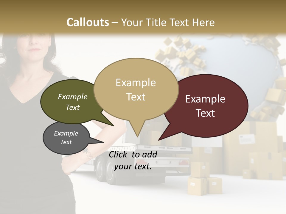 Communication Moving Sign PowerPoint Template