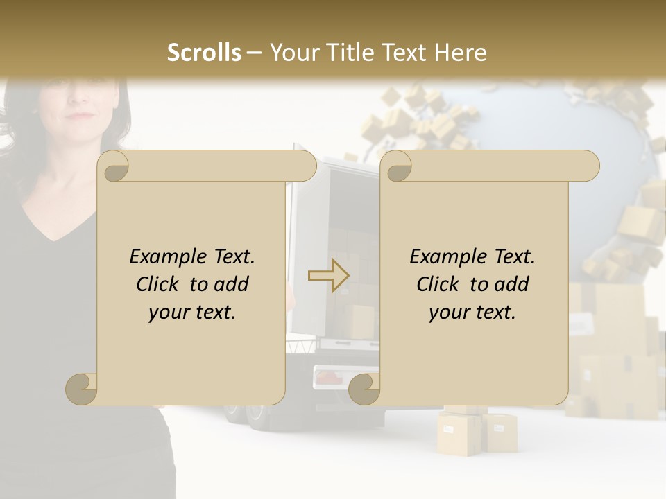 Communication Moving Sign PowerPoint Template
