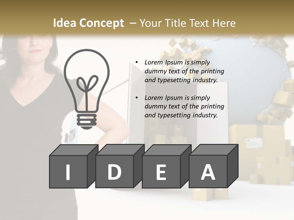 Communication Moving Sign PowerPoint Template