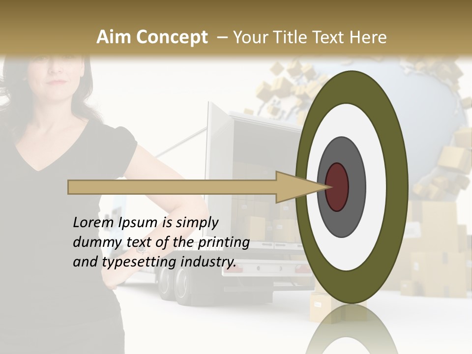 Communication Moving Sign PowerPoint Template