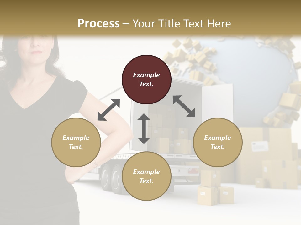 Communication Moving Sign PowerPoint Template