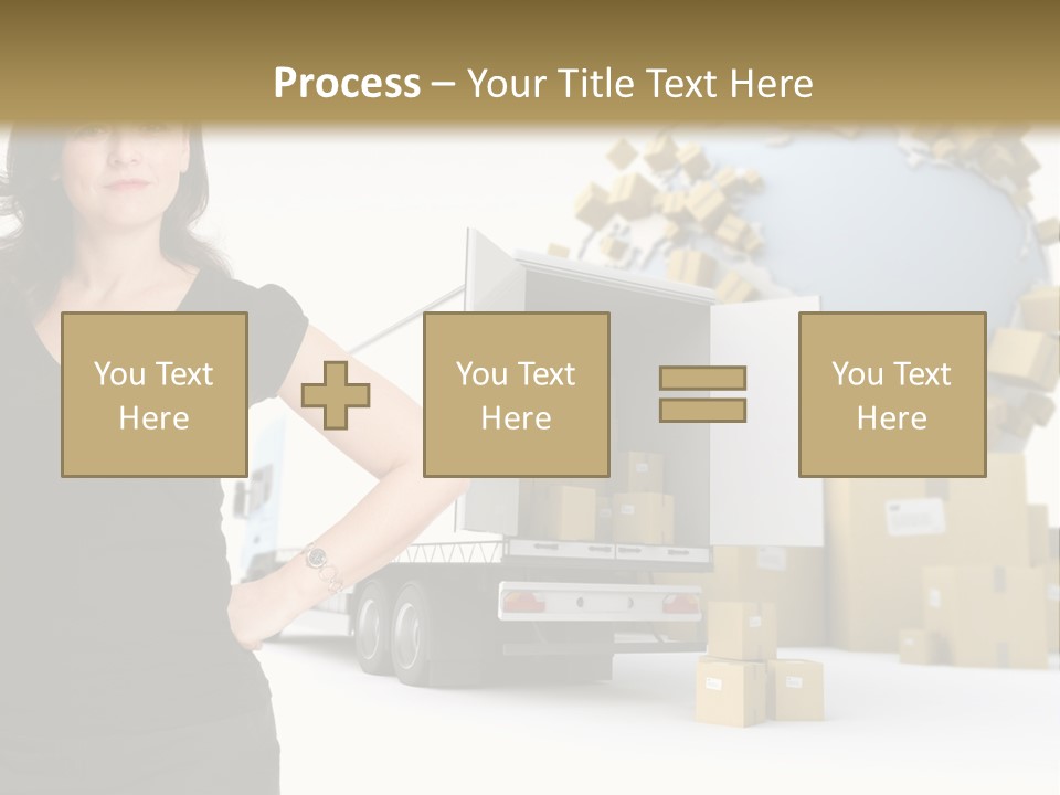 Communication Moving Sign PowerPoint Template