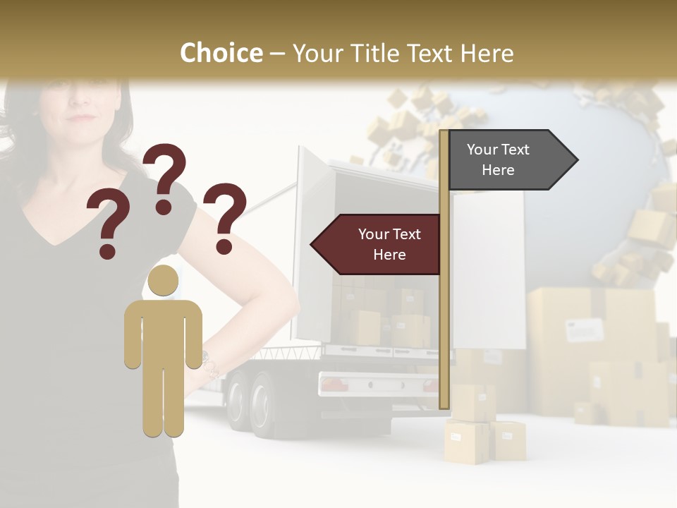 Communication Moving Sign PowerPoint Template