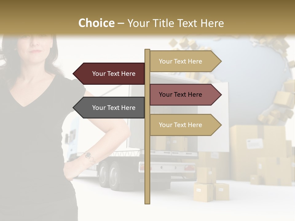 Communication Moving Sign PowerPoint Template