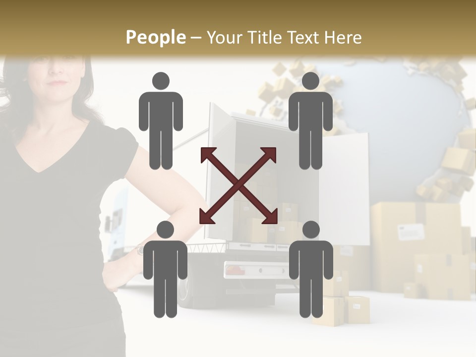 Communication Moving Sign PowerPoint Template