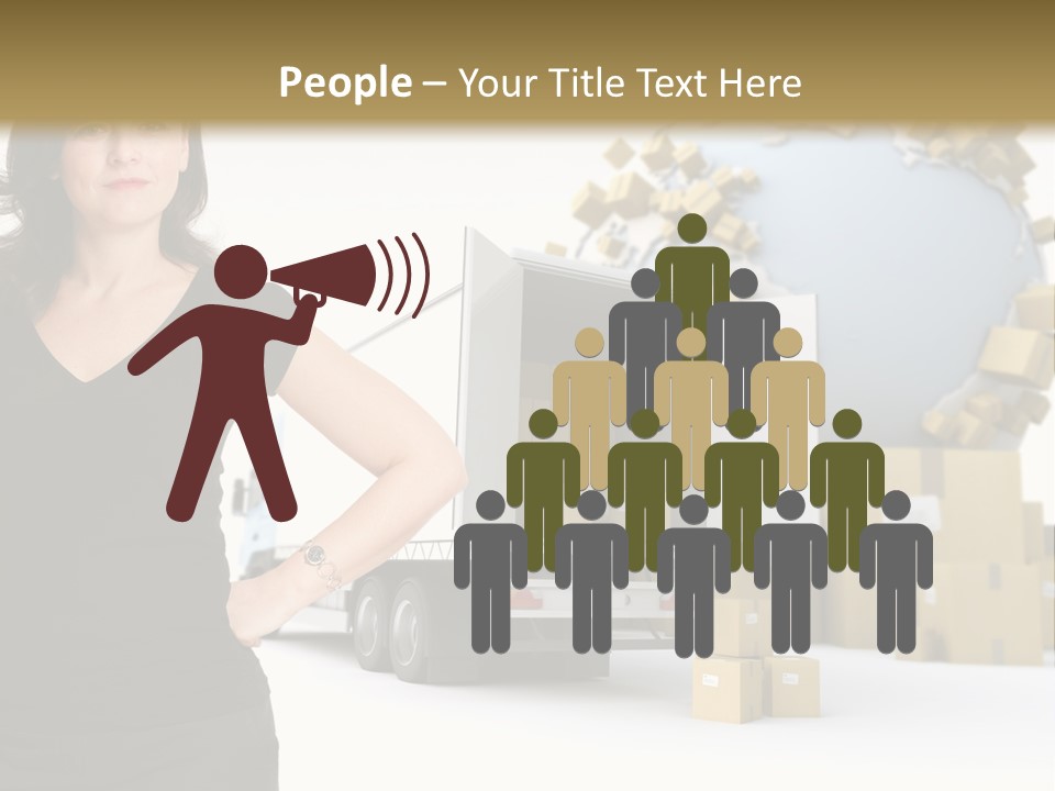 Communication Moving Sign PowerPoint Template